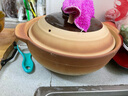 金索利克（KENSONIC）传统老式土砂锅煲仔饭可干烧陶土沙锅家用耐高温瓦煲广东煲汤炖锅 干烧平煲3.5L适用3-5人 实拍图