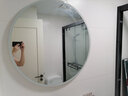 莱姆森（Lamxon） 智能镜圆形带灯卫浴挂墙浴室镜洗手间卫生间镜子可定制 80cm防爆+无极调光调色开关 可定制尺寸 实拍图