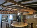 领格餐桌布防水防烫防油免洗圆形桌布酒店饭店餐厅圆桌PU婚庆台布PVC 月季咖啡 2.2m圆-整张（建议1.8m内桌用） 实拍图