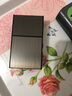昙蓓漫金属烟盒保护套烟盒一体打火机防风充电点烟器送男友父亲七夕礼物 金属烟盒【自带充电打火机】 可装20支粗烟 实拍图