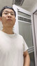 Mr.Bu布先生新疆长绒棉短袖T恤男士纯棉情侣小白T春夏季打底衫纯色衣服 【水柔棉T】白色圆领 L (175) 实拍图