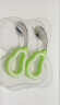 COOKSS儿童勺子元宝勺学吃饭316不锈钢叉勺弯头婴儿硅胶短柄训练辅食勺 实拍图