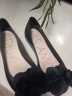 Vis Amoris英国品牌Visamoris允莫苏夏季新品山茶花亲子浅口果冻鞋 牡丹黑 37 晒单实拍图