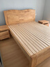 邻里江南实木床双人床1.5米单人床1.8米2米大床白色现代简约中式主卧婚床 加厚实木床+2床头柜 1800*2000mm框架结构 实拍图