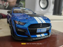 美驰图 1:18 2020款 福特野马GT500谢尔比眼镜蛇合金汽车模型车模 收藏 金属蓝条纹款 实拍图