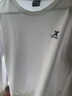 特步（XTEP） 卫衣男装套头t恤衫秋季休闲运动服饰男士保暖打底宽松大码跑步服 白-logo基础圆领-加绒加厚 L /175 -现货速发 实拍图