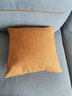 思篇沙发抱枕靠垫客厅加厚纯色亚麻简约汽车办公室腰枕床头靠枕靠背 橙黄色(加厚素色亚麻) 45*45cm抱枕套+枕芯 实拍图