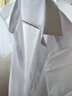 传棨 短袖衬衫男夏季薄款修身商务休闲上班商务正装职业男士衬衣 白色 38 实拍图