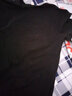 马莱华斯 纯棉男士短袖t恤内搭宽松夏季潮流百搭纯色半袖体恤ins大码男装 黑色 M 实拍图