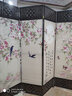 煦悦实木布艺屏风隔断现代中式简约屏风隔断折屏座屏玄关客厅餐厅书房宾馆酒店办公室阳台隔断屏风艾灸养生屏 详情页中图案留言客服或备注 2米高x0.5米宽双面图案一扇 实拍图