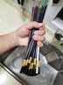 裕行合金筷子防霉防滑耐高温 创意日式尖头筷子餐具套装 5彩合金筷 实拍图
