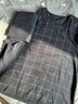 顶瓜瓜顶呱呱秋衣秋裤男棉质格纹商务男士薄款内衣套装 青褐色 190 实拍图