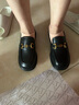 他她TATA小爵士一脚蹬小皮鞋女鞋粗跟乐福鞋单鞋春季CYM01AA5黑色 37 实拍图