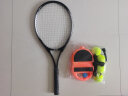 HEMMON【专业碳铝一体拍】单人网球回弹训练器初学者带绳网球拍成人儿童 成人拍+底座+4带线网球+手胶 实拍图