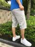 东方骆驼（EASTERN CAMEL）七分裤男夏季薄款短裤男商务休闲中裤男士爸爸装直筒宽松过膝透气 K330浅灰【单条装】 31 实拍图