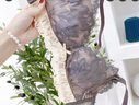 浪莎（langsha）文胸+内裤无钢圈蕾丝文胸内衣女性感小胸聚拢胸罩套装520送女友 MWY可可-白色套装 L 75/34AB 实拍图