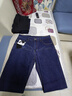 花花公子（PLAYBOY）牛仔裤男春夏季休闲裤子男士宽松直筒潮牌男装长裤 深蓝色 34 实拍图