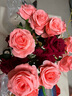 黛莉森仿真玫瑰花假花婚礼装饰花摆设客厅餐厅永生花摆件生日礼物送女友 10枝玫瑰-粉色 实拍图