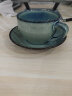 器物集 拿铁咖啡杯陶瓷窑变复古咖啡杯碟套装拉花杯高档精致卡布杯300ml 清澈蓝300ml-咖啡杯碟+勺子 晒单实拍图