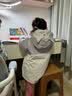 戴维贝拉女童外套棉服冬装男童宝宝加绒防水透湿连帽棉衣 实拍图