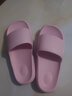 惠夫人拖鞋男室内夏季防滑软底洗澡家用情侣平跟女士家居家浴室凉拖鞋 【简约/轻】浅灰 42-43 （适合41-42码穿） 实拍图