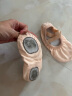 三沙（Sansha）芭蕾舞练功鞋棉帆布舞蹈鞋儿童女软底鞋跳舞猫爪鞋 NO.56 粉色 25 实拍图