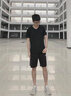 宾色短袖t恤男莫代尔冰丝纯白色打底衫半袖黑白V领夏季半袖鸡心领体恤 V领黑 V领深灰(双件) L【115-130斤】 实拍图