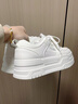 回力厚底小白鞋女款2025新款爆款秋季百搭学生女鞋增高松糕休闲板鞋子 百搭白色【轻】5cm厚底【软】 37 实拍图