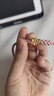 周六福3D硬金足金桃花黄金转运珠手绳女定价 恋恋小桃花 约0.7g生日礼物 实拍图