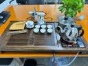 金灶（KAMJOVE）鸡翅木实木茶具套装烧水壶茶具茶盘套装茶台烧水壶一体式 K-185 搭配H-K9茶炉+茶具+茶渣桶 实拍图