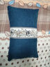 依芝响新中式风亚麻靠垫纯色沙发靠背护腰靠枕红木家俱抱枕套长方形腰枕 宝蓝 30*50枕套+芯 实拍图