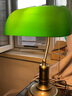 冠雅台灯中式复古阅读灯民国美式书房办公护眼灯纯铜玻璃绿罩调光桌灯 【电镀青古铜】LED三档调亮度款(护眼光)-8W 拉线开关 实拍图