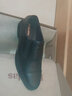 波图蕾斯皮鞋男士三接头商务休闲正装鞋英伦舒适套脚乐福鞋 9916 黑色 44 实拍图