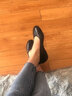 路施南真皮银行工作鞋女黑色单鞋舒适职业正装皮鞋上班鞋软底工鞋空姐鞋 黑色3.5cm加宽版(标配:单里037 34 实拍图