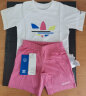 adidas居家运动短袖T恤套装女婴童夏季阿迪达斯官方三叶草H25227 白色/荣耀粉 98CM 晒单实拍图