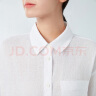无印良品（MUJI） 女式 麻 宽版衬衫 女士长袖衬衣外套夏季款 早春新品 BCJ22C4S 白色 M 160/84A 晒单实拍图