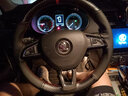 奥迈尔 斯柯达明锐真皮手缝方向盘套速派 科迪亚克柯珞克野帝yeti昕锐昕动汽车改装把套冬四季改装把套 碳纤维+黑皮打孔 实拍图