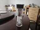 膳魔师（THERMOS） 玻璃杯套装单/双层直身带茶漏绿茶杯商务办公泡茶杯子TCGB-400 TCGB-400 黑色400ml 实拍图
