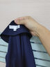 欧莎（OSA）薄款设计感小众V领长袖衬衫女春装新款收腰显瘦衬衣上衣 蓝色 L 晒单实拍图