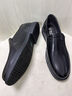 老人头秋冬季皮鞋男真皮软皮软底中老年人商务鞋男士皮鞋加绒保暖鞋爸爸 HZ128803-1黑色[单里款] 40 实拍图