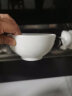 晟普（shengpu）唐山骨瓷碗家用纯白陶瓷饭碗微波炉米饭碗面碗汤碗粥碗吃饭碗餐具 4.5英寸奥碗标准饭碗【6个装】 实拍图