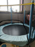 曼迪卡威（Mdikawe）蹦蹦床室内家用儿童宝宝弹跳床玩具小孩成人健身跳跳运动器材 1.4米 蓝色/承重500斤/U型腿 送儿童篮球/篮球框/海洋球 实拍图