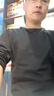 南极人（Nanjiren）长袖t恤男打底衫纯色内搭上衣打底圆领宽松纯棉长袖男士 黑色M 实拍图