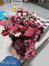 儿超喜儿童玩具男孩拼装3-8岁拧螺丝积木拆装五合体工程小汽车生日礼物 五合一变形合体恐龙（绯日红） 实拍图