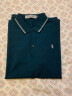 FIRS JEANS杉杉牛仔国际一线品牌品牌桑蚕丝短袖T恤男中年夏季翻领半袖大码 短袖3056绿色 XL 175建议140-155斤 实拍图