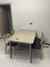 木月北欧餐桌椅现代简约大小户型橡胶木实木餐桌长方形饭桌 一桌四椅 【1.4米】 实拍图