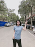 朵梵蓮健身服女跑步运动套装女春夏季瑜伽服女套装长袖晨跑速干衣大码 紫短袖+紫长裤 S 100斤以内 实拍图