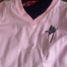艾舞戈儿童舞蹈服套装女童跳舞分体练功服上衣拉丁舞长裤中国舞服装 粉色-短袖上衣 150 (身高150-160cm) 实拍图