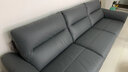 顾家家居（KUKA）现代轻奢真皮小户型头层牛皮沙发客厅家具1105 1105海雾蓝三人位2.72m 实拍图