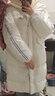 安踏（ANTA）四防速暖羽绒服| 女冬季中长款保暖潮流宽版羽绒加厚外套面包棉服 香草米白-1 M /女165 实拍图